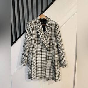 Club Monaco Plaid Coat